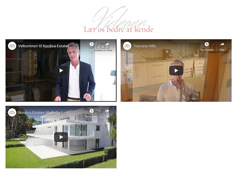 Videoproduktion for Nordica Estates i Marbella